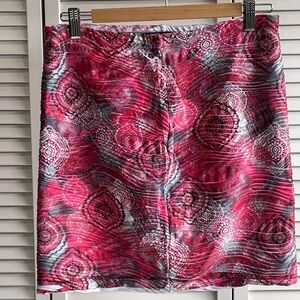 Stylish Pink Patterned Women's Skirt